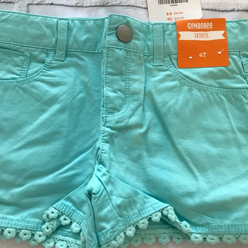 Gymboree Aqua Toddler Girlโs Shorts 4T - Picture 2 of 5